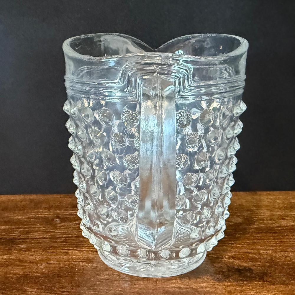 Hobnail Mini Glass Pitcher - Picture 7 of 11